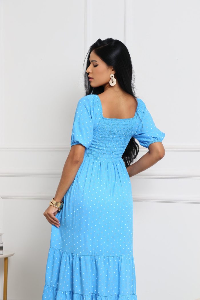 vestido bella mide com bolinha vestido bella mide com bolinha