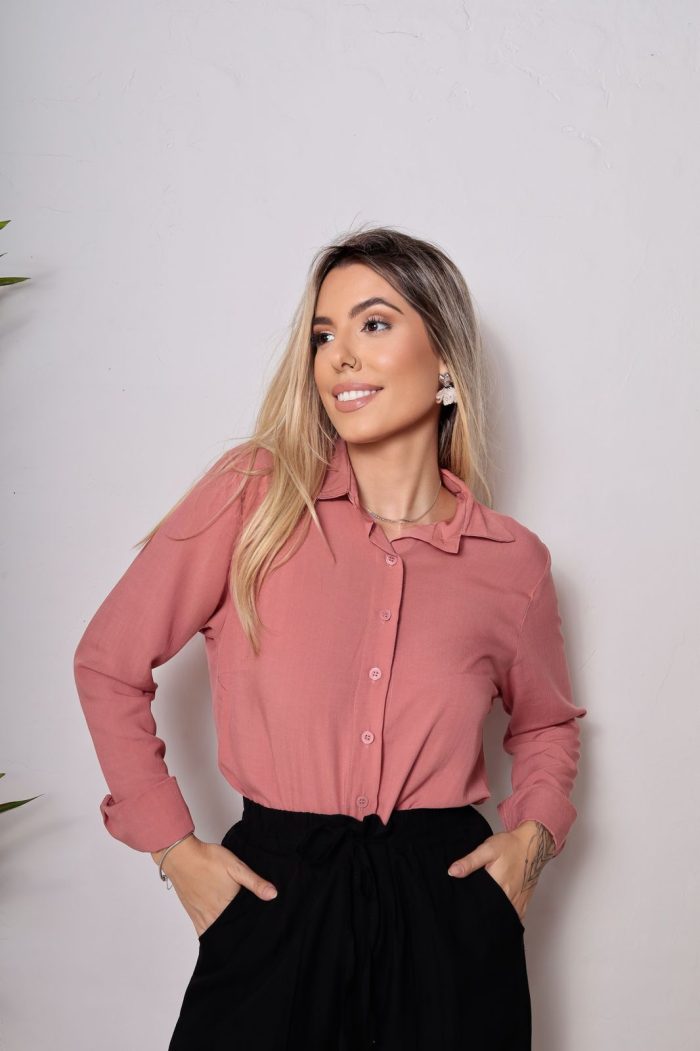 camisa social elegante viscolinho camisa social elegante viscolinho