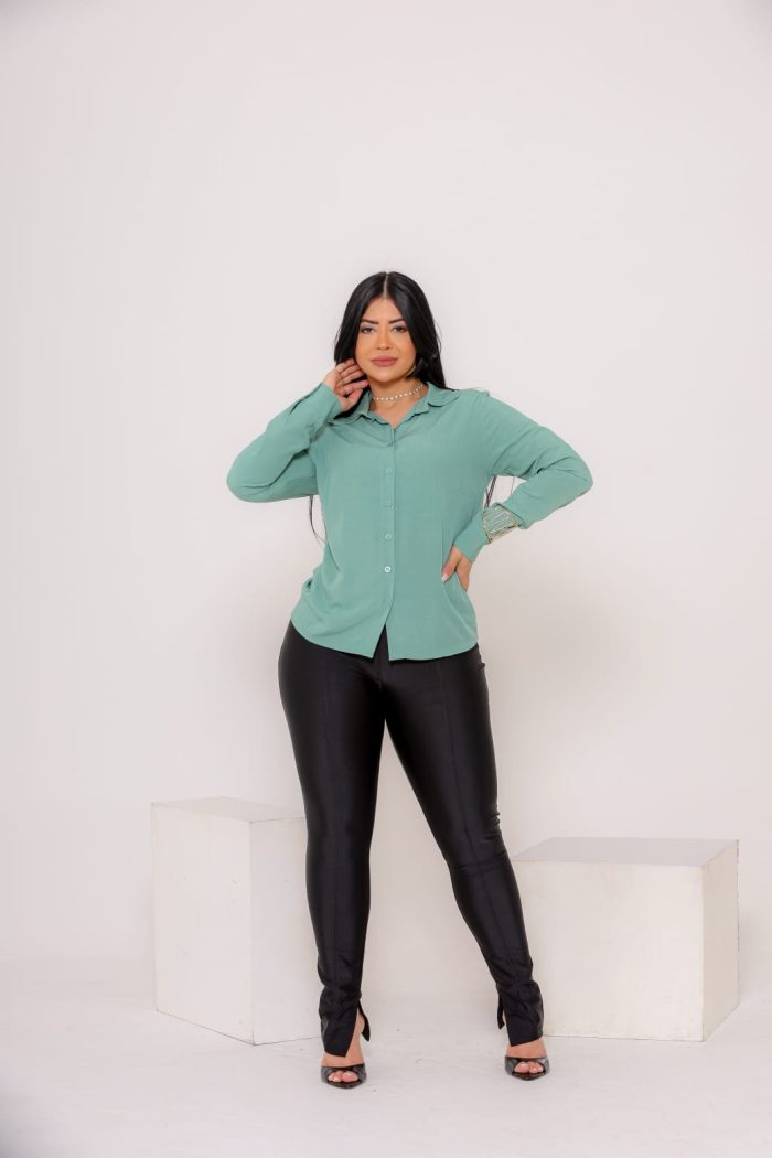 camisa social elegante viscolinho camisa social elegante viscolinho