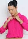camisa social elegante viscolinho